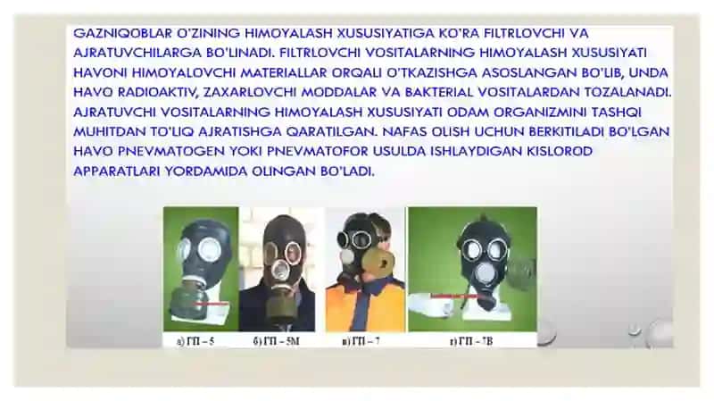 SHAXSIY HIMOYA VOSITALARI, MAXSUS HIMOYA VOSITALARI, SHAXSIY TIBBIY VOSITALARI VA ULARDAN FOYDALANISH. 4