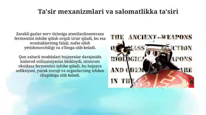Kimyoviy biologik qurollar ularning talofatlari 4