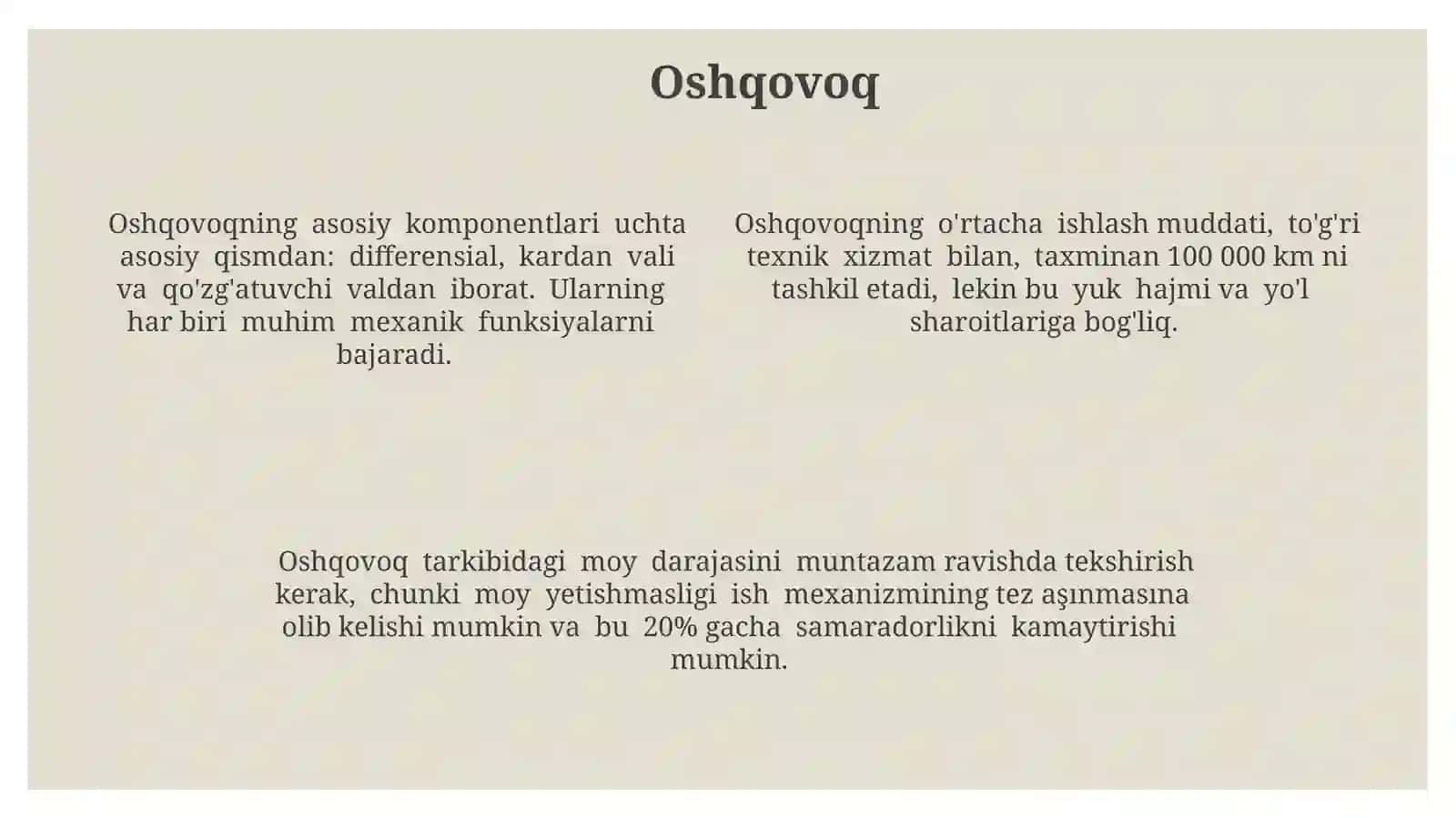 Avtomobilning yurish qismi 4