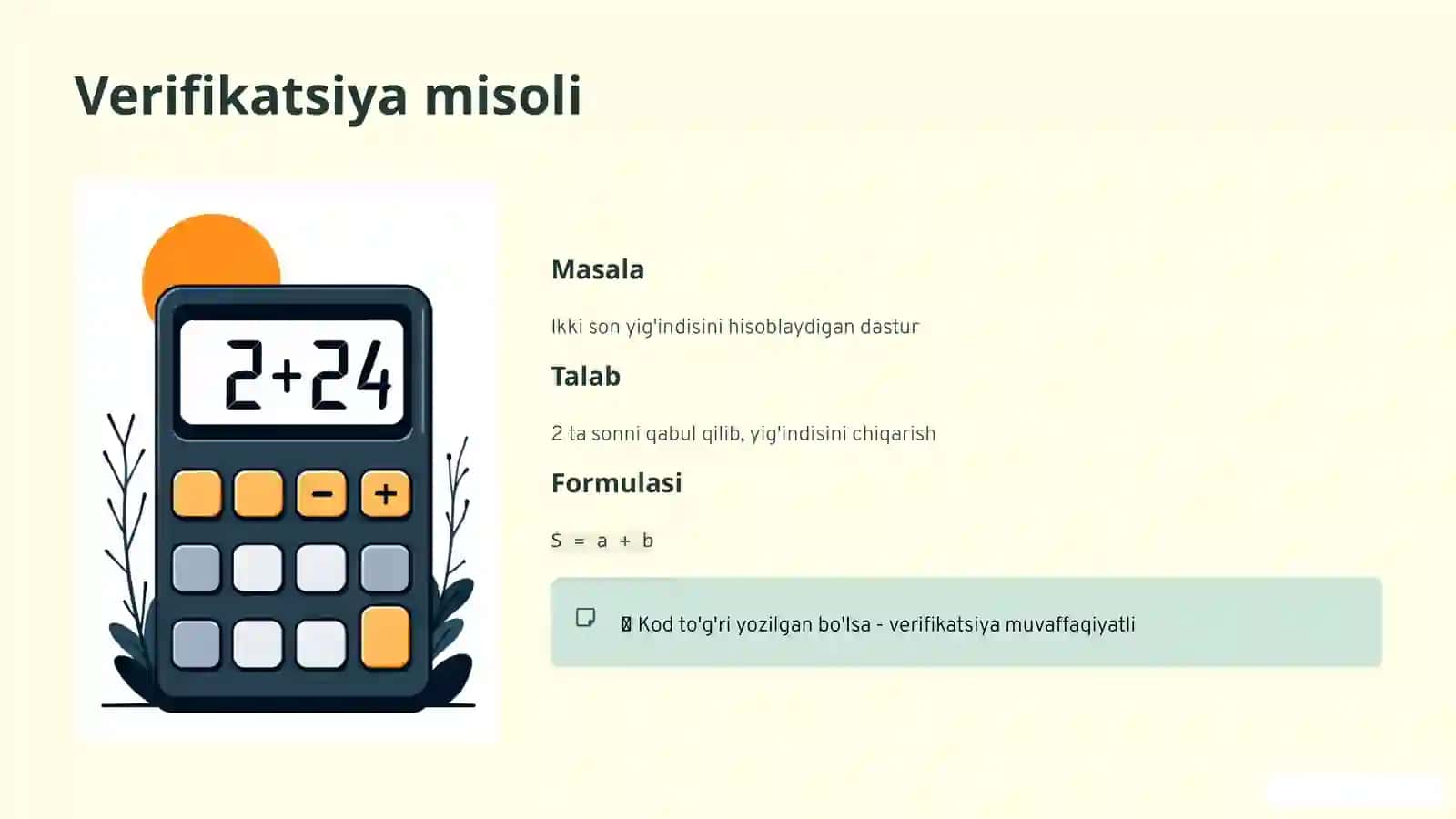 Verifikatsiya va Validatsiya 4