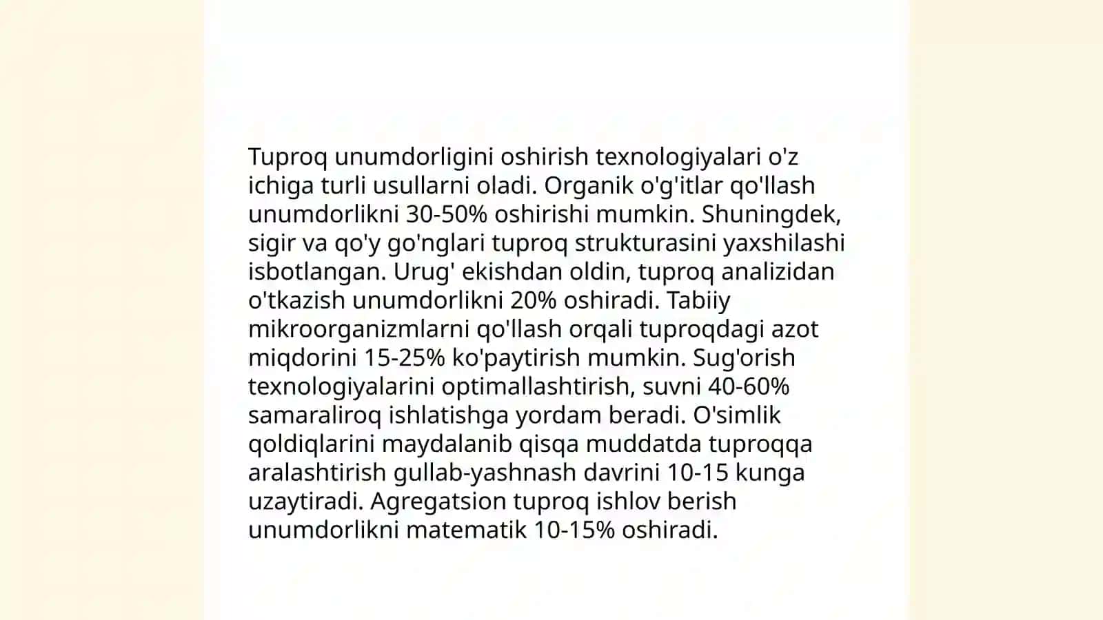 Agranomiyadagi istiqbolli vazifalar 4