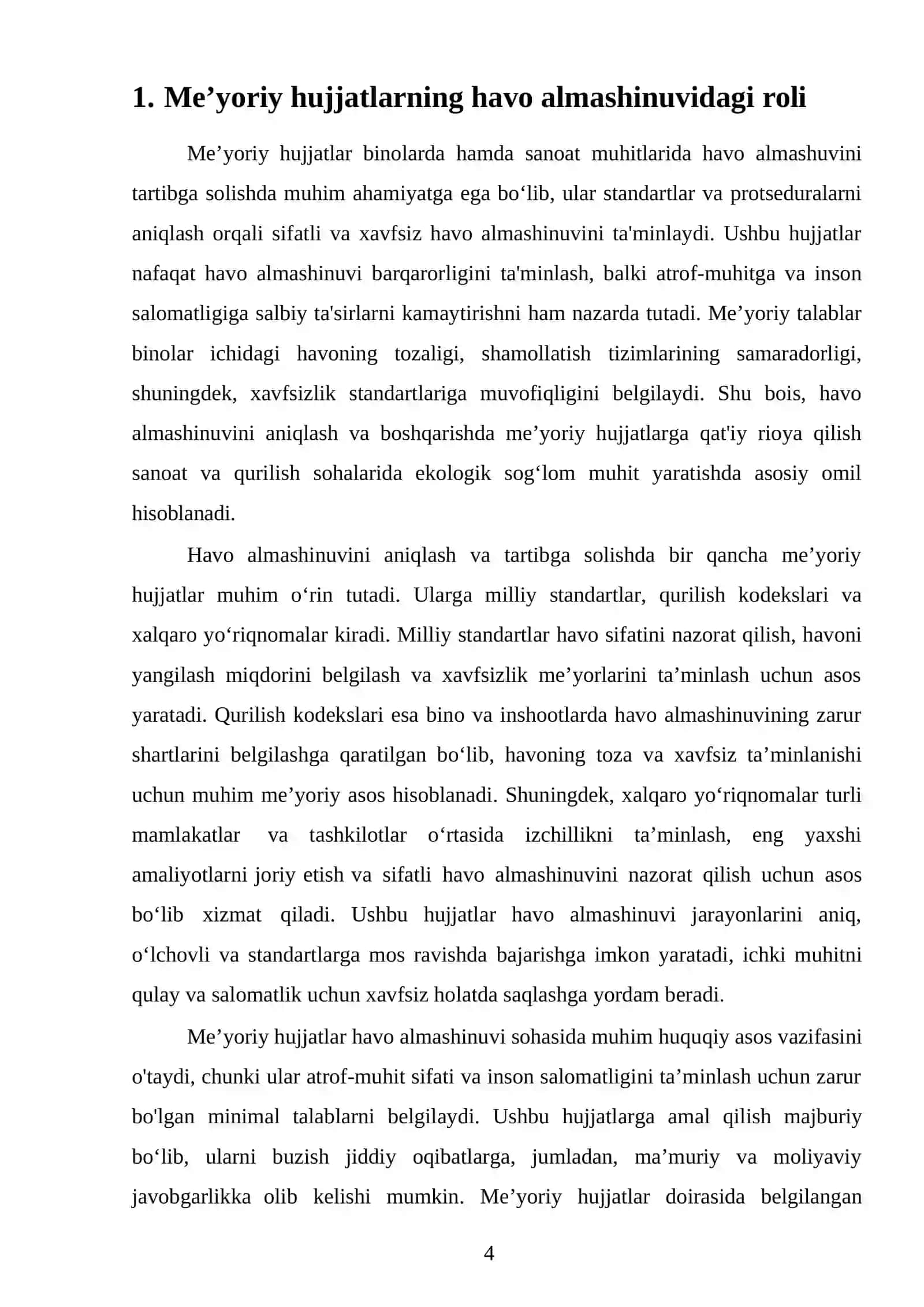 Havo almashinuvi parametrlari va hisoblash usullari 4