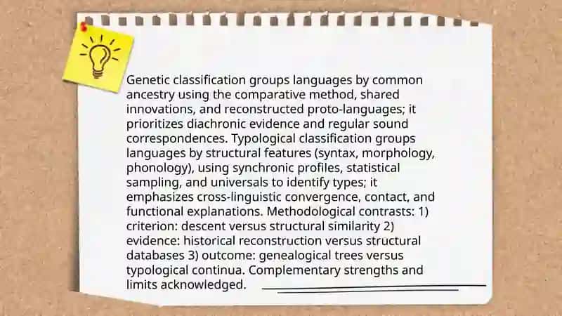 Methods of Comparative Typology and Notions of a Type of a Language 4