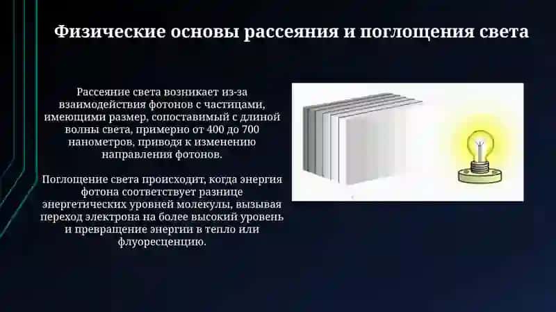 Рассеяние и поглощение света в медицине 4