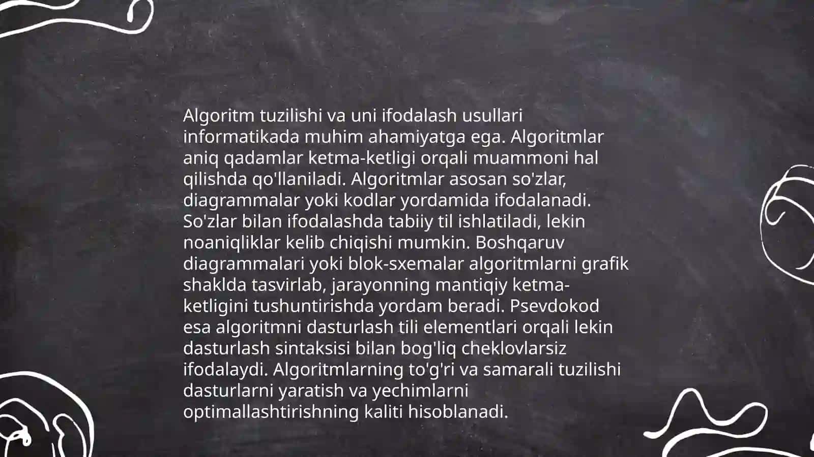 matematik mantiqda algoritmlarni tasvirlash usullari 4