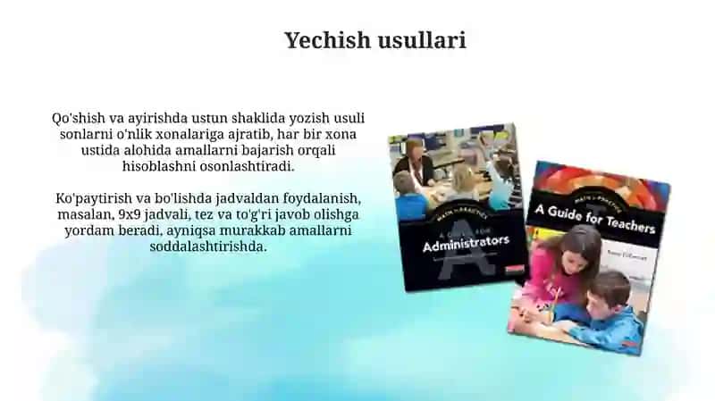 4-sinf 3-qism matematika darsliklari 4