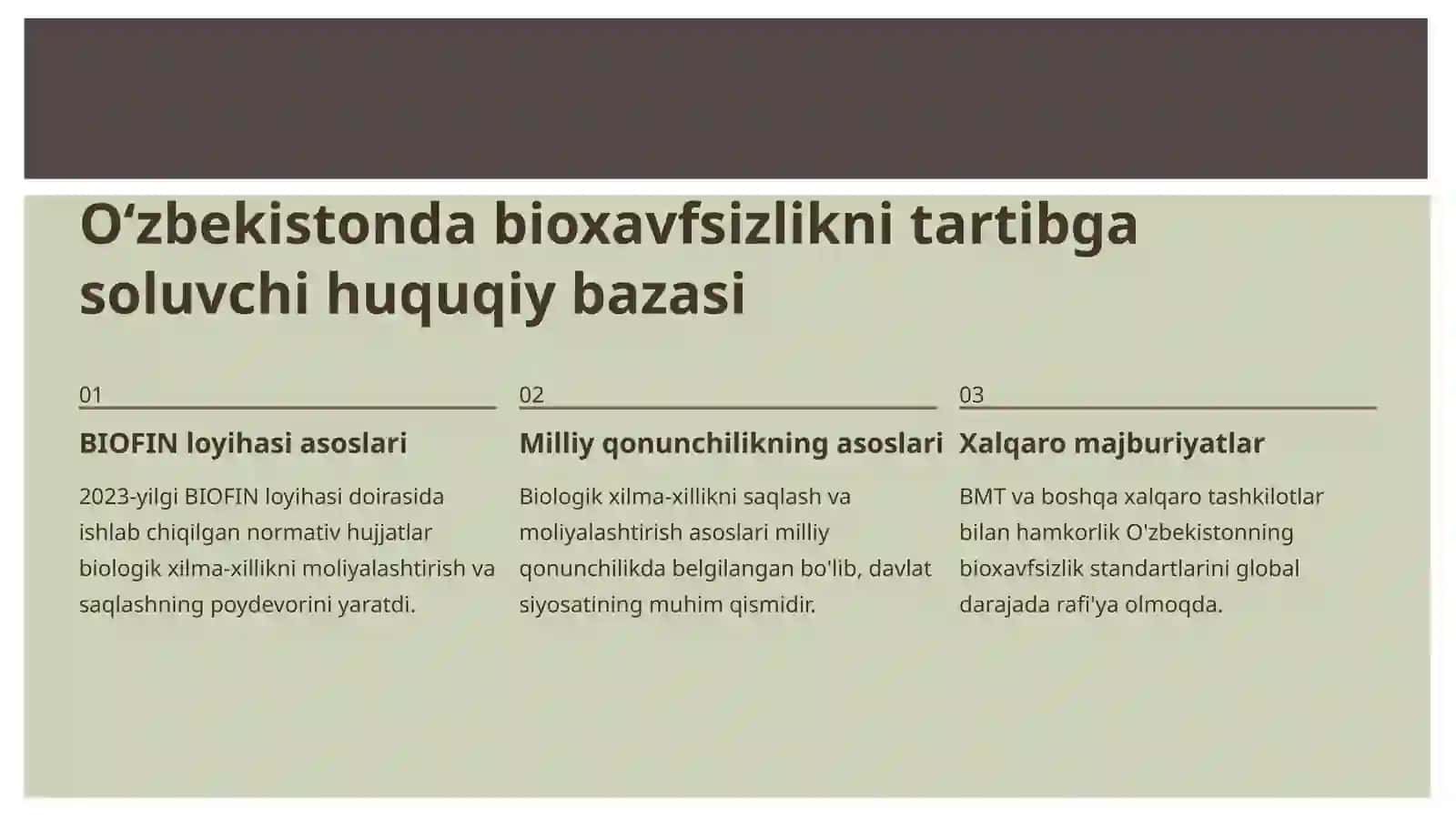 Bioxavfsizlik: Tuzilishi va Huquqiy Asoslari 4