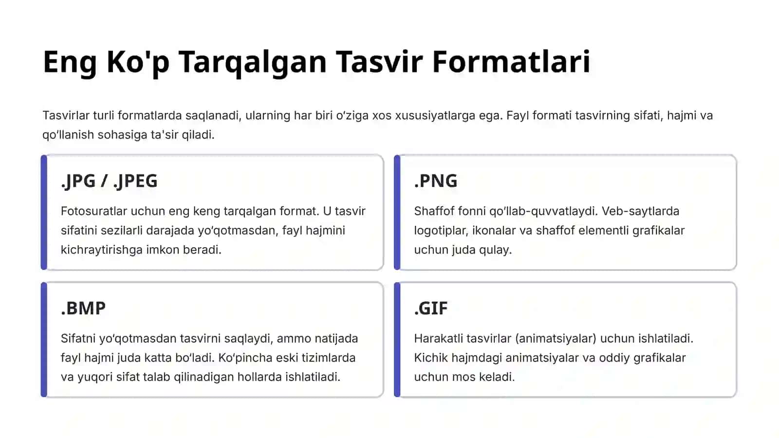 Tasvirlarni joylashtirish va tahrirlash uchun dastur uskunalaridan foydalanish 4