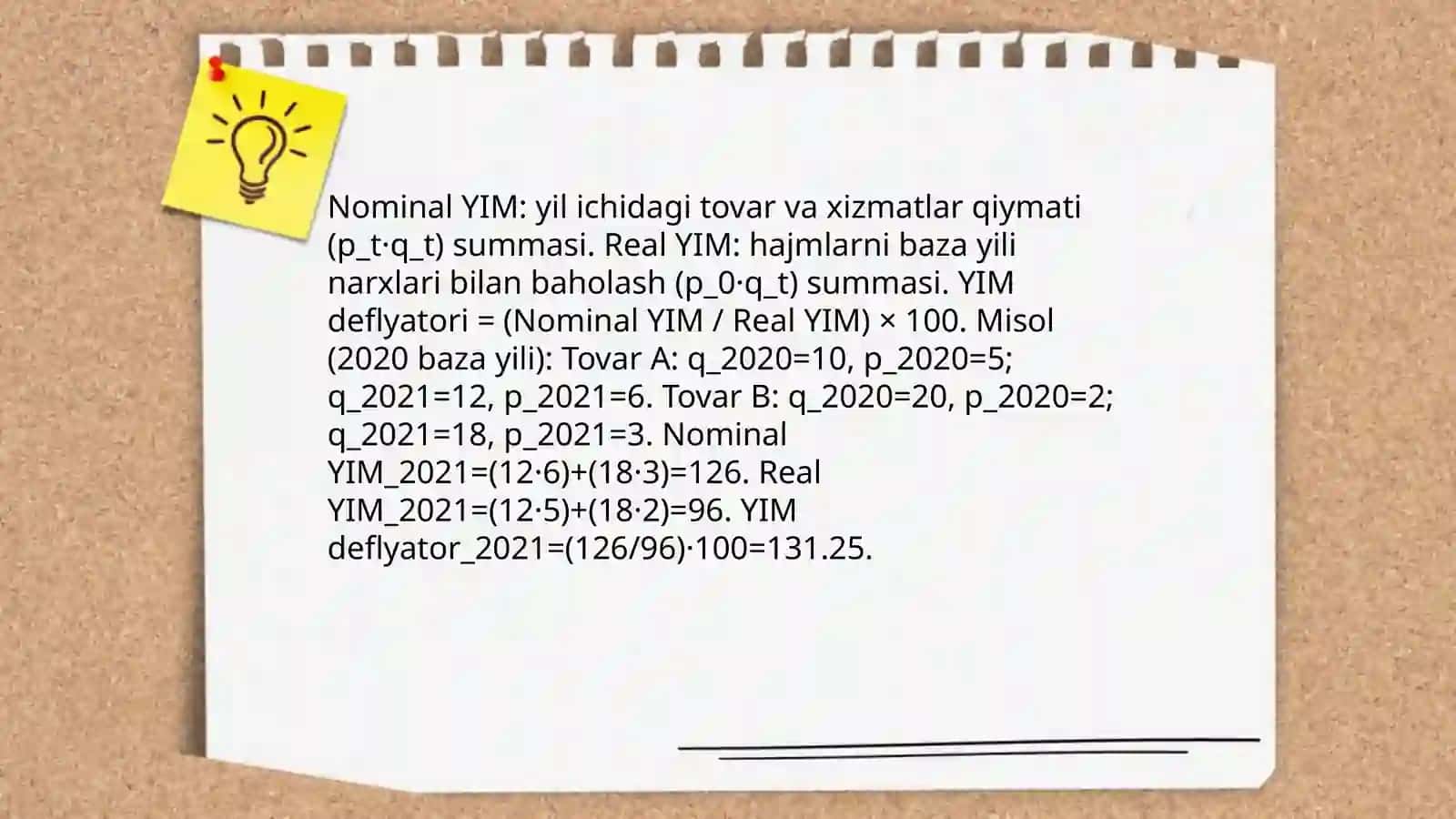Asosiy makroiqtisodiy koʻrsatkichlar va ularni hisoblash 4