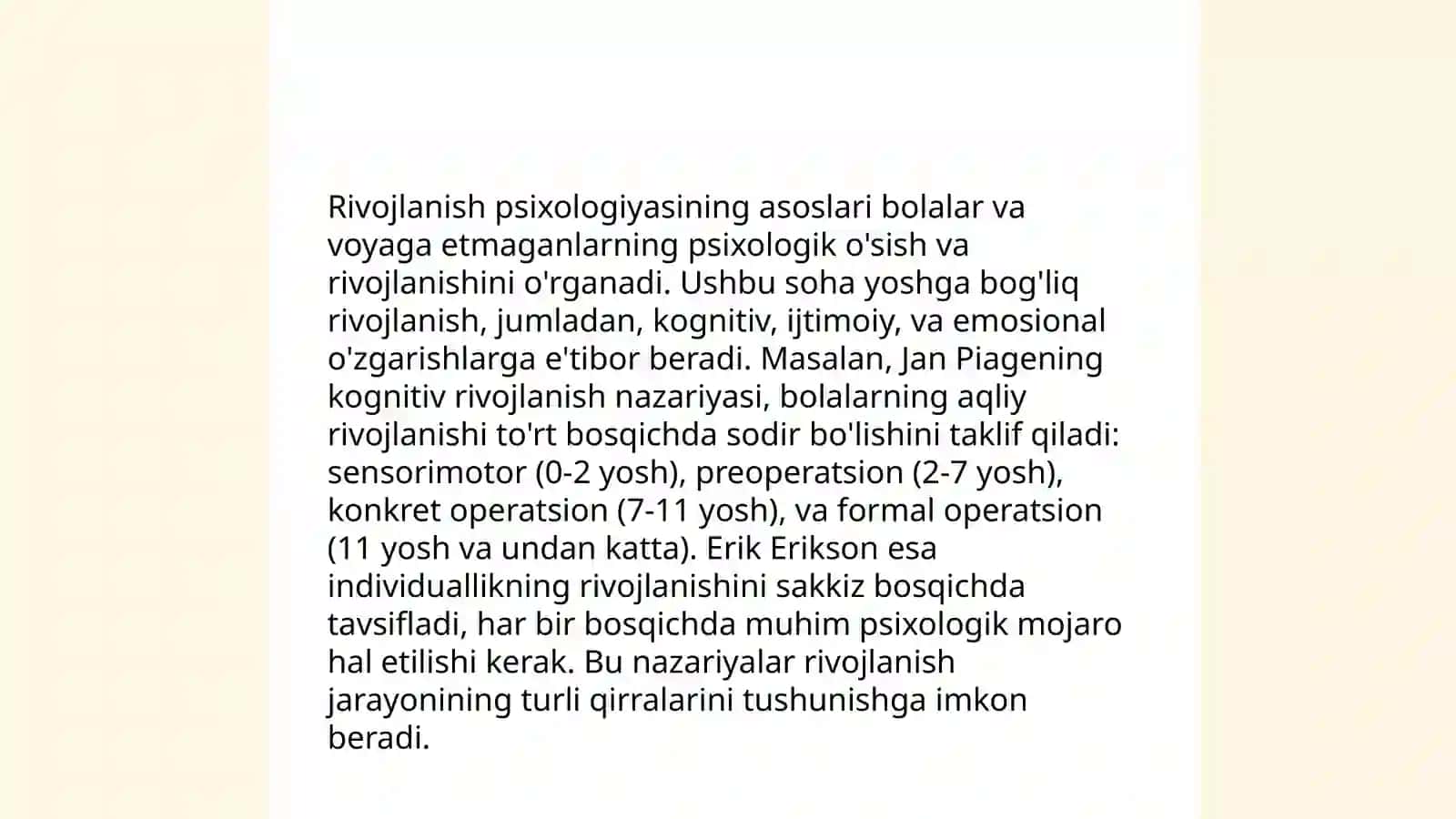 Psixik rivojlanish va uni davrlashtirish 4