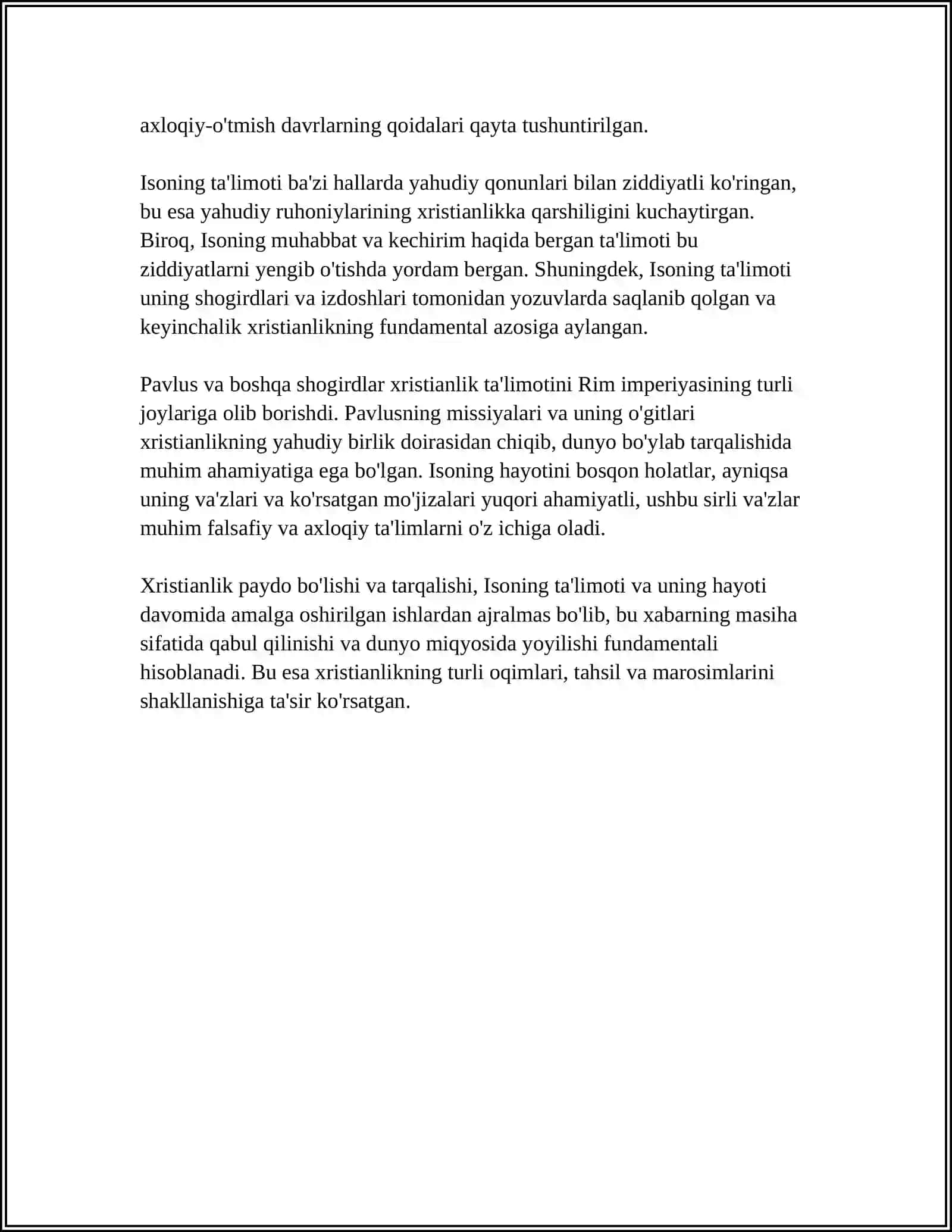 XRISTIANLIK DINI:VUJUDGA KELISHI VA TARQALISHI 4
