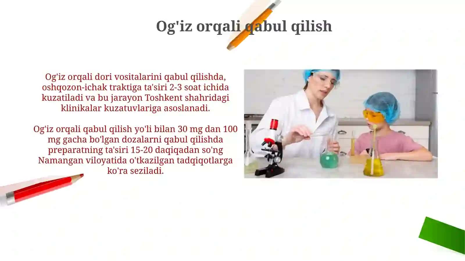 Dori moddalarni organizmga yuborish yoʻllari 4