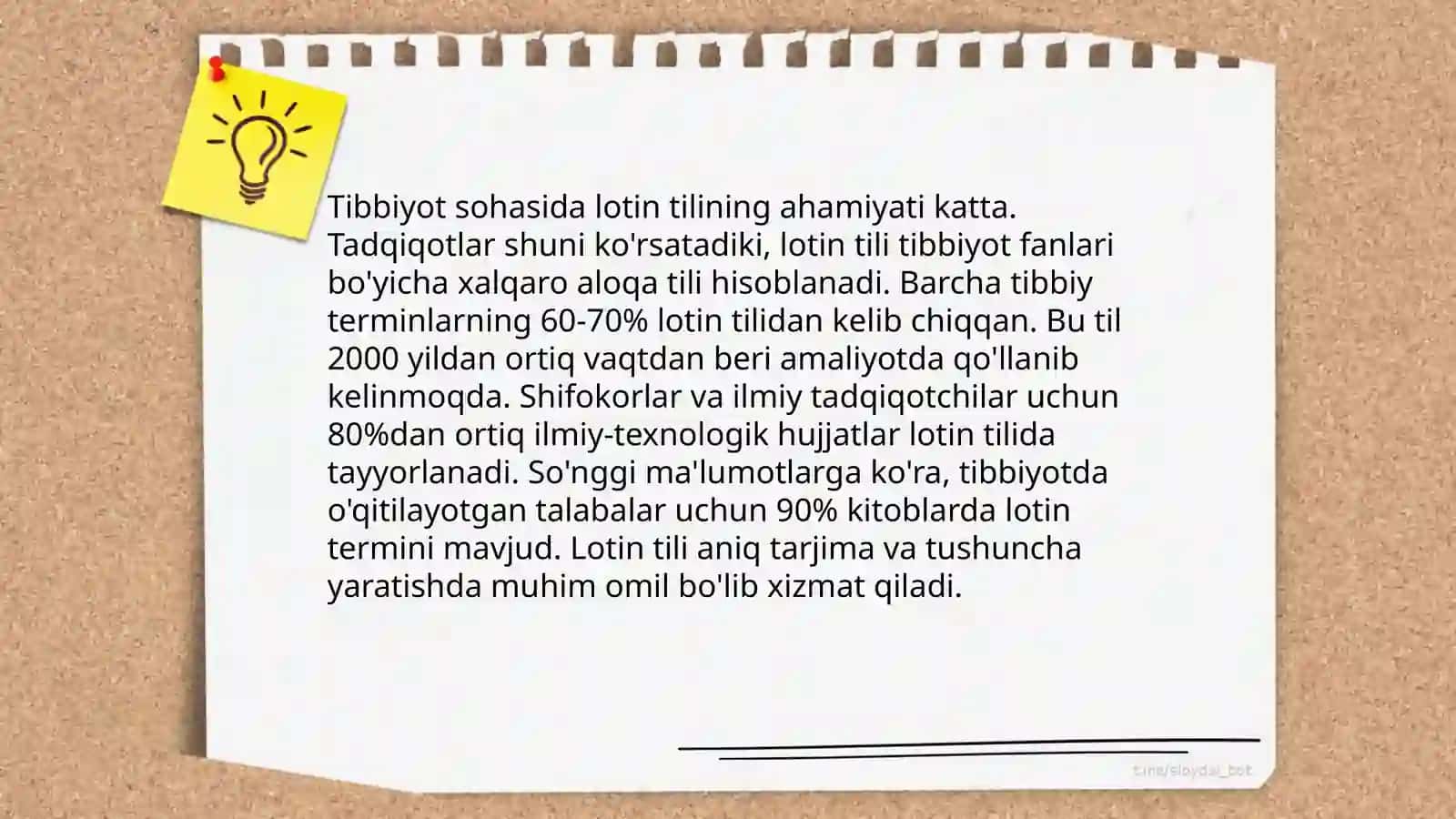 Lotin iboralarining hayotimizning barcha jabhalarida tutgan o'rni 4