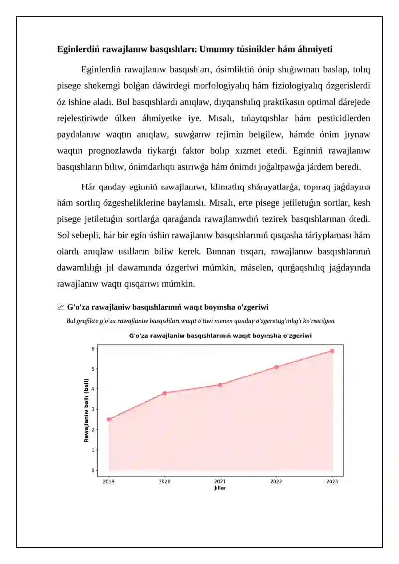 Eginlerdiń Rawajlanıw Basqıshlari hám Olardı Anıqlaw Usılları 4