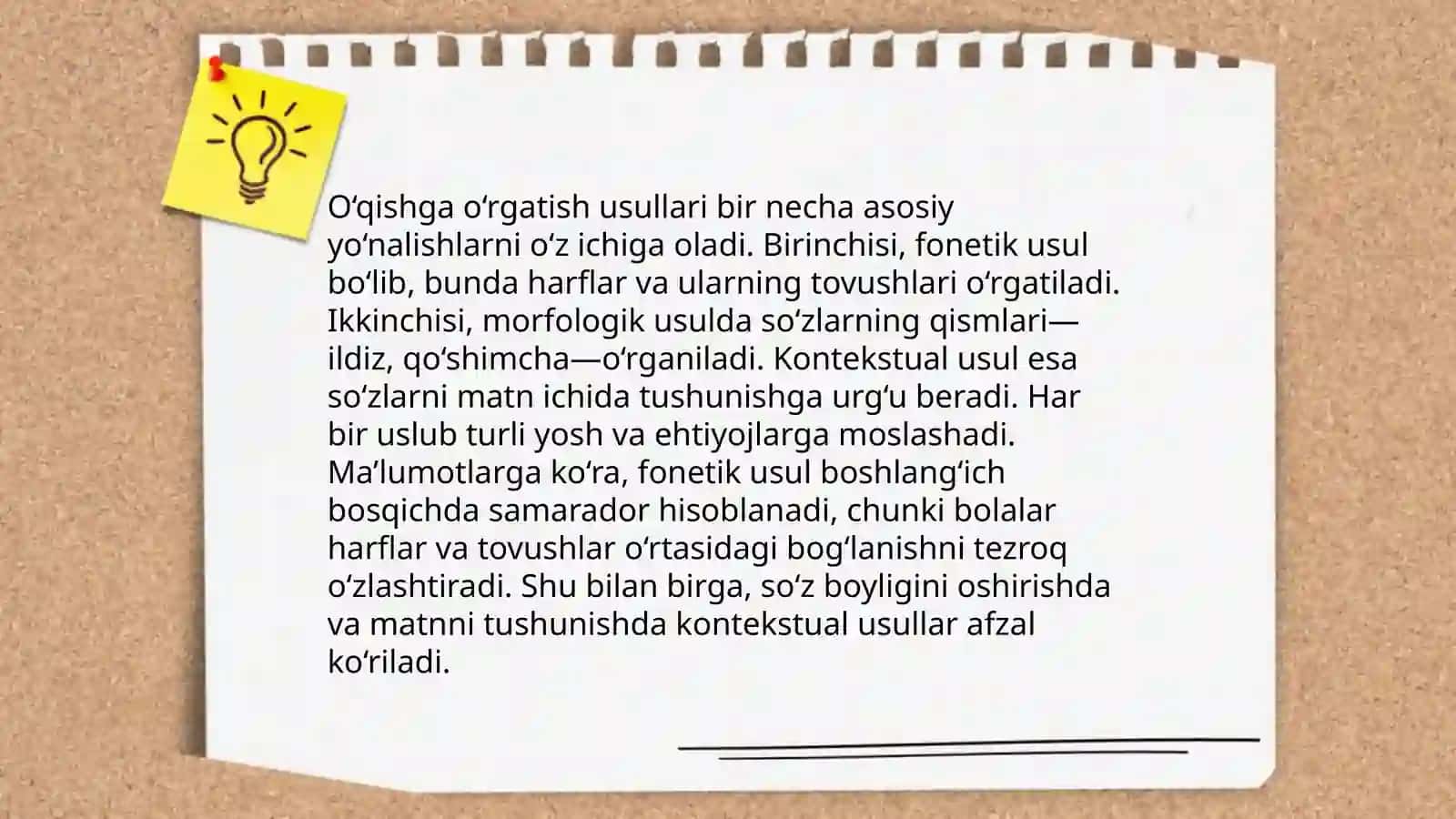 Savod o'rgatish mashqlarining asosiy turlari 4