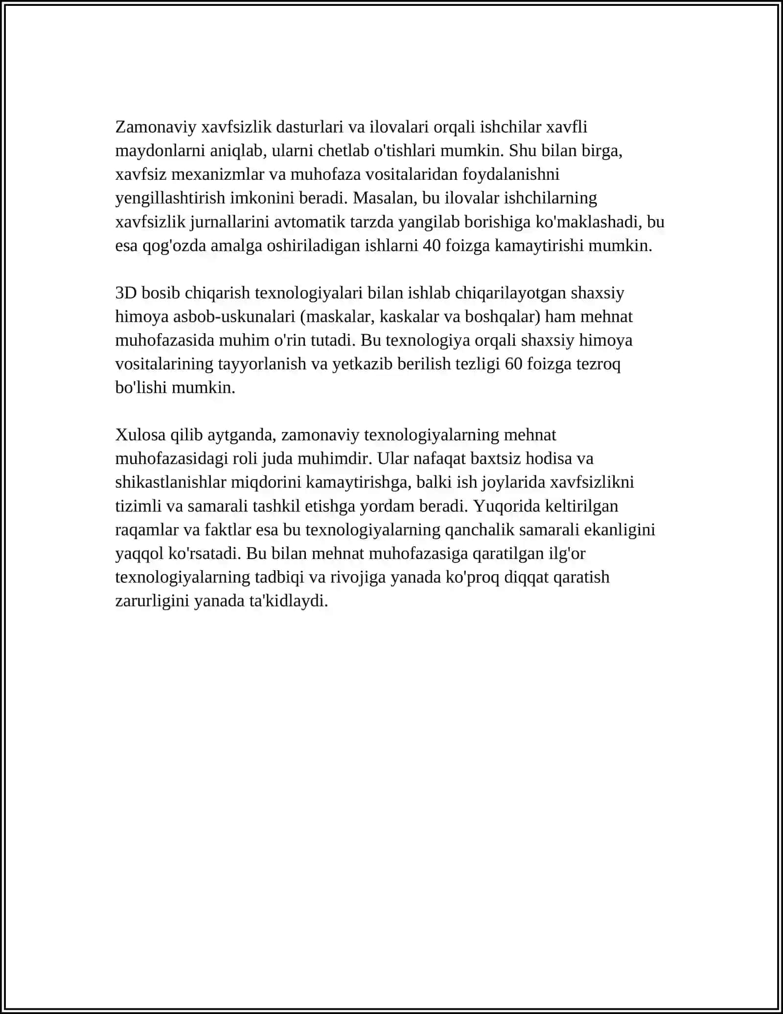 MEHNAT MUHOFAZASIDA ZAMONAVIY TEXNOLOGIYALAR VA ULARNING HUQUQIY ASOSLARI 4