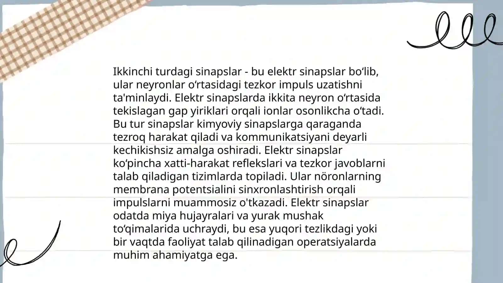 Kimyoviy sinapslar 4