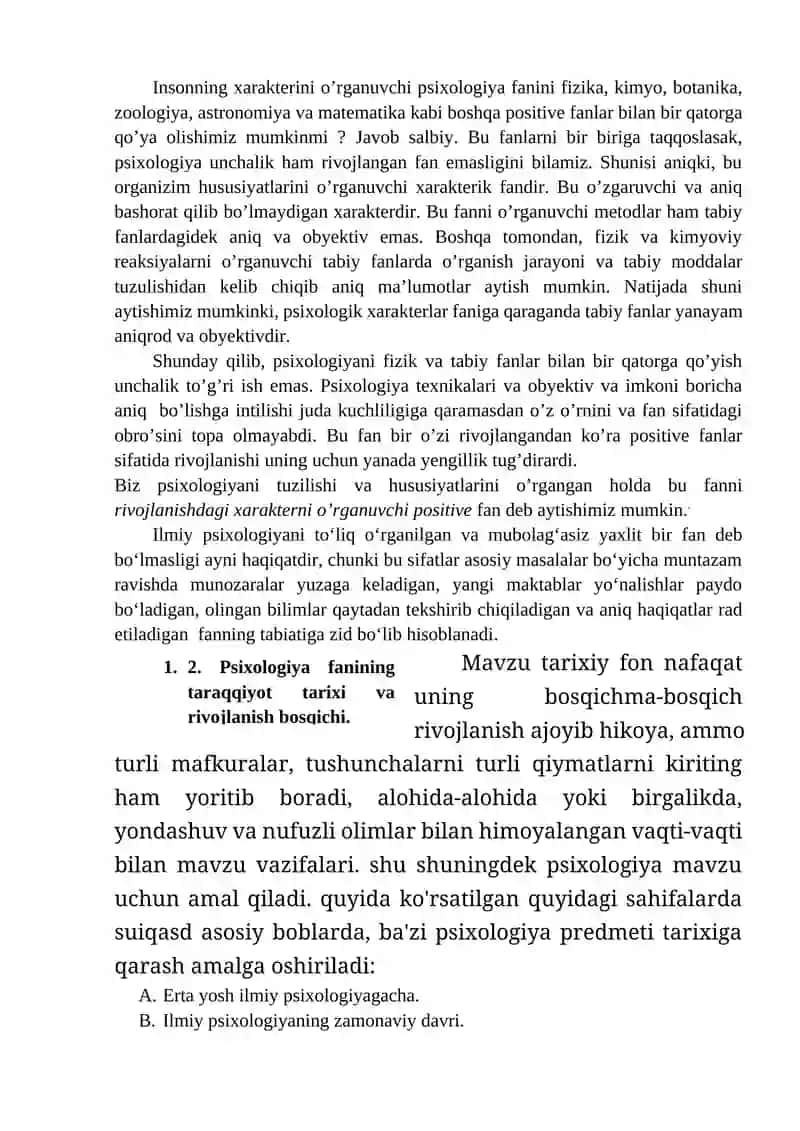 PSIXOLOGIYA FANINING PREDMETI VA RIVOJLANISH TARIXI 4