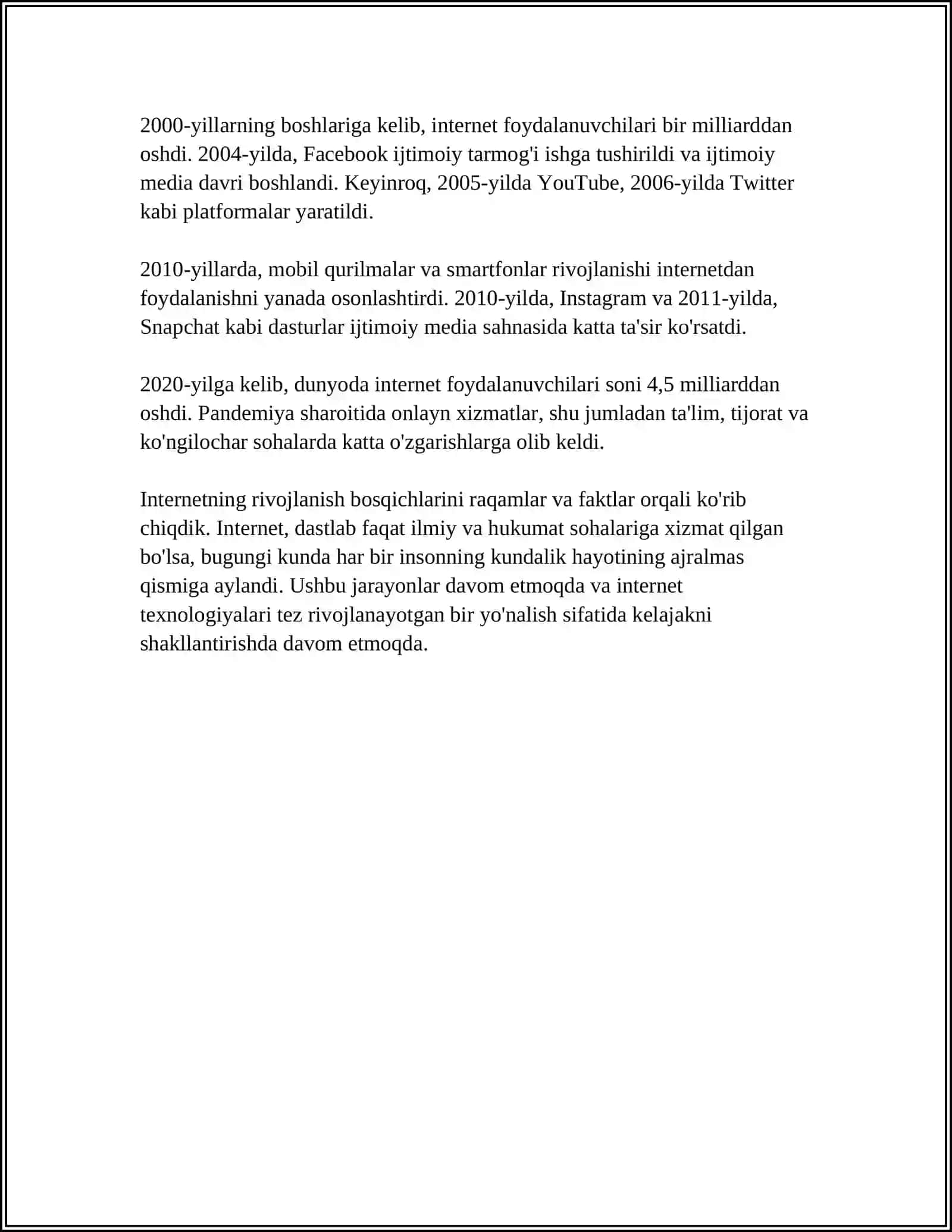 GLOBAL KOMPYUTER TARMOKLARI 4