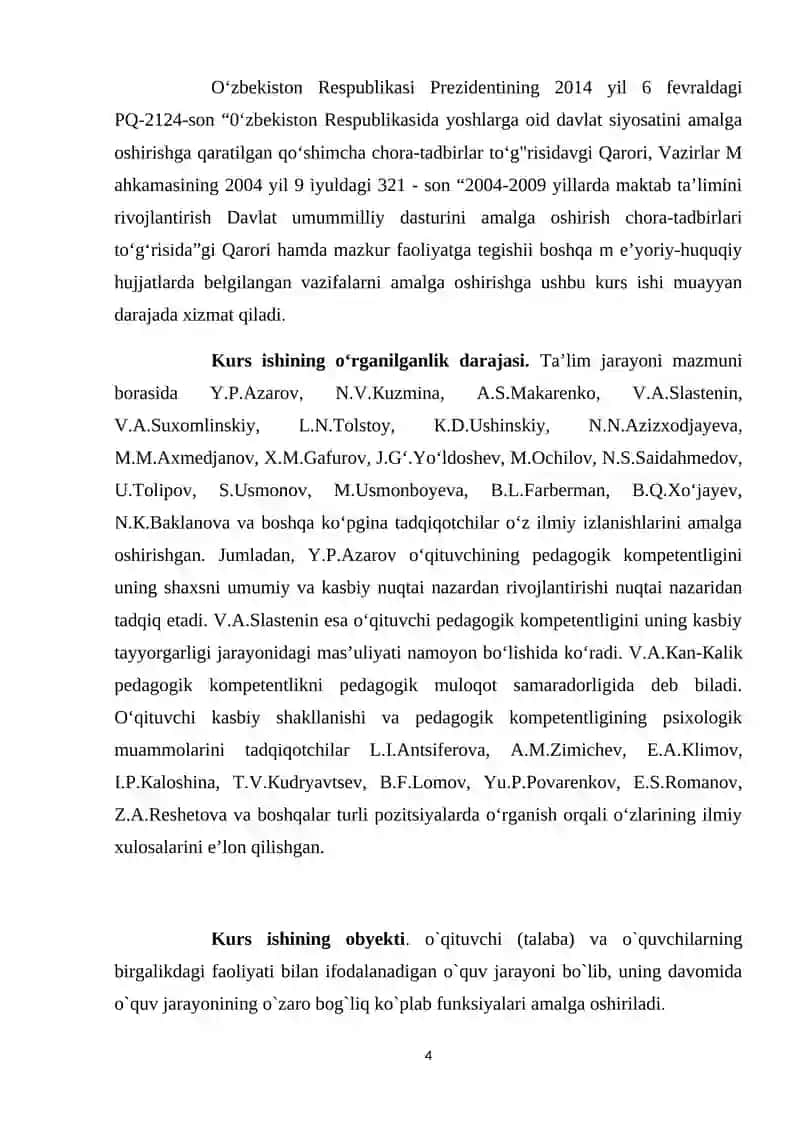 Bob ta’lim jarayonida jamoada o‘qitish mazmuni mavzusini o‘qitish texnologiyalari 4