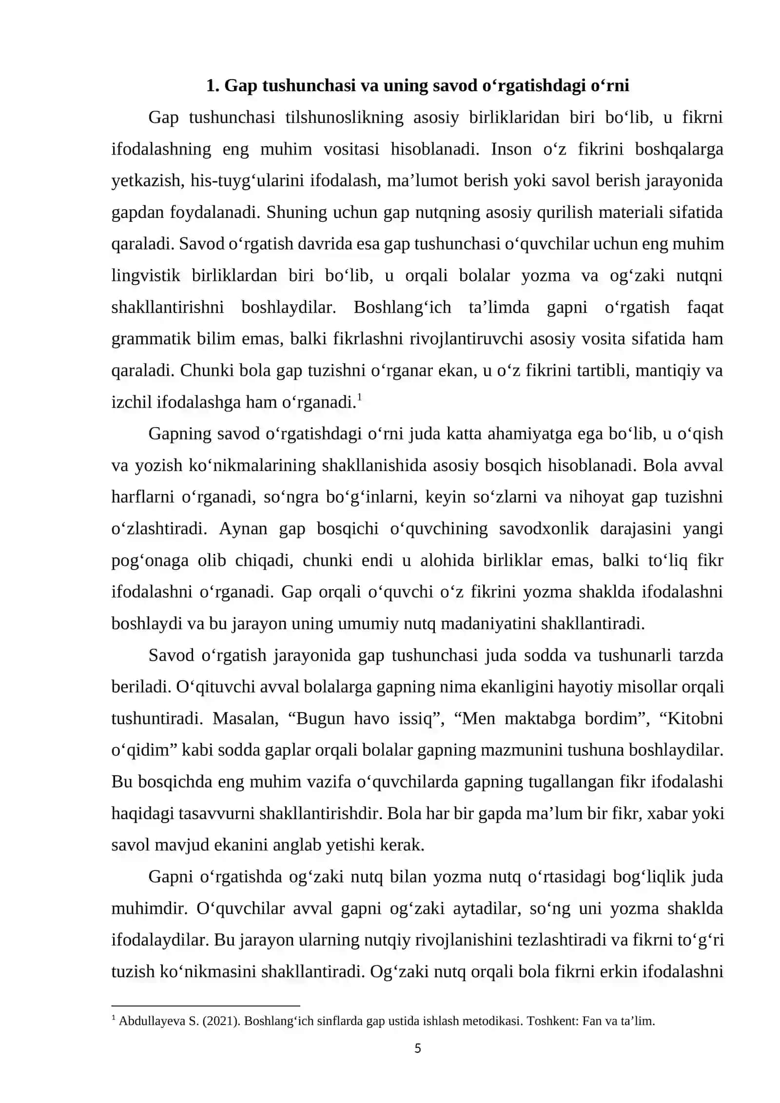 Savod o‘rgatish davrida gap ustida ishlash 4