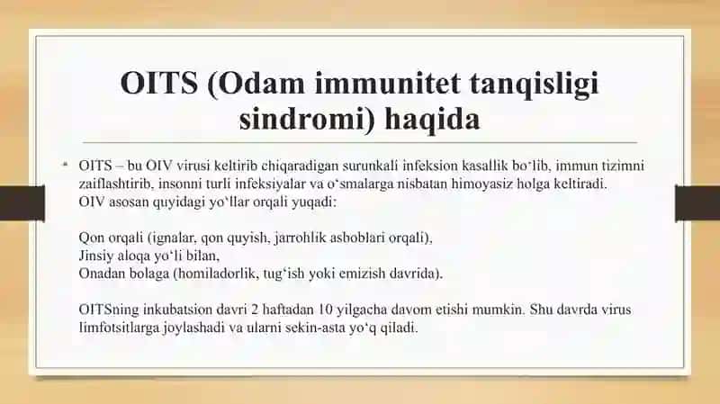 OITSning og‘iz bo‘shlig‘ida namoyon bo‘lishi 4
