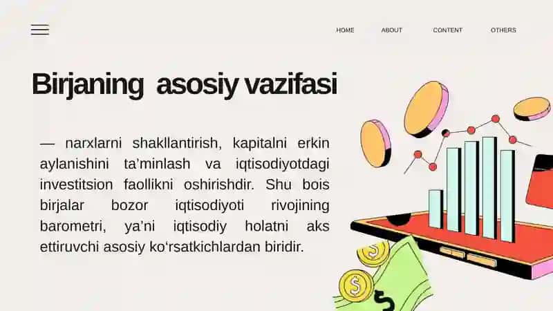 Birjalar va ularning rivojlanish tendensiyalari 4