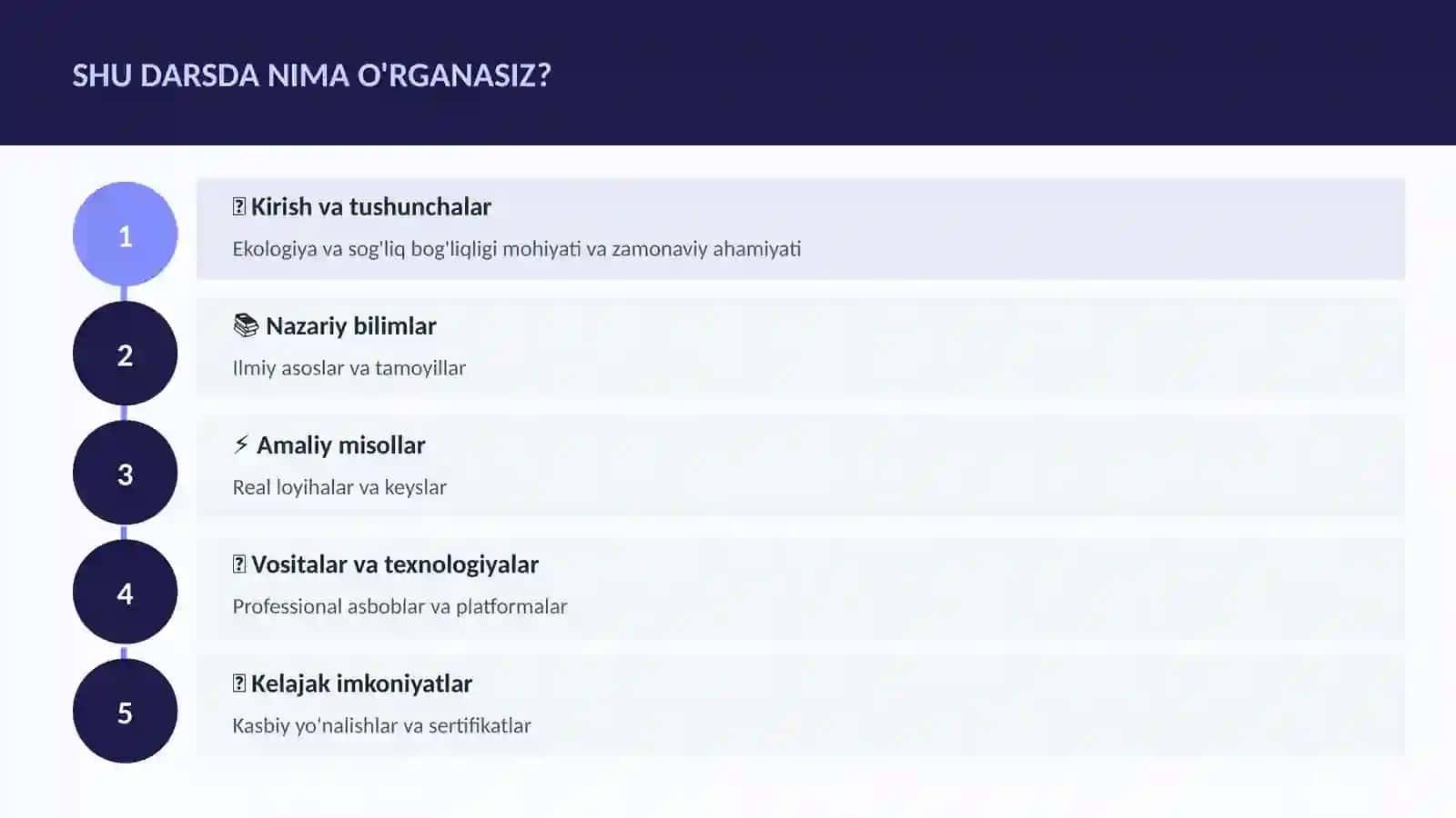Ekologiya va sog'liq bog'liqligi 4