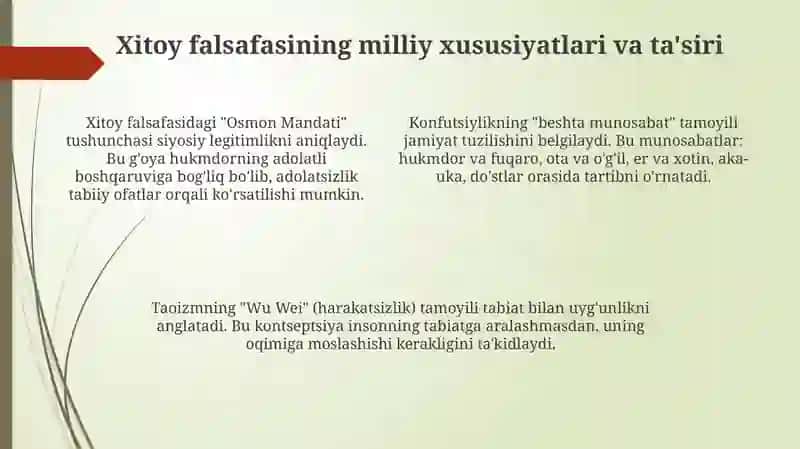 Qadimgi sharq falsafasi va uning milliy yoʻnalishlari 4