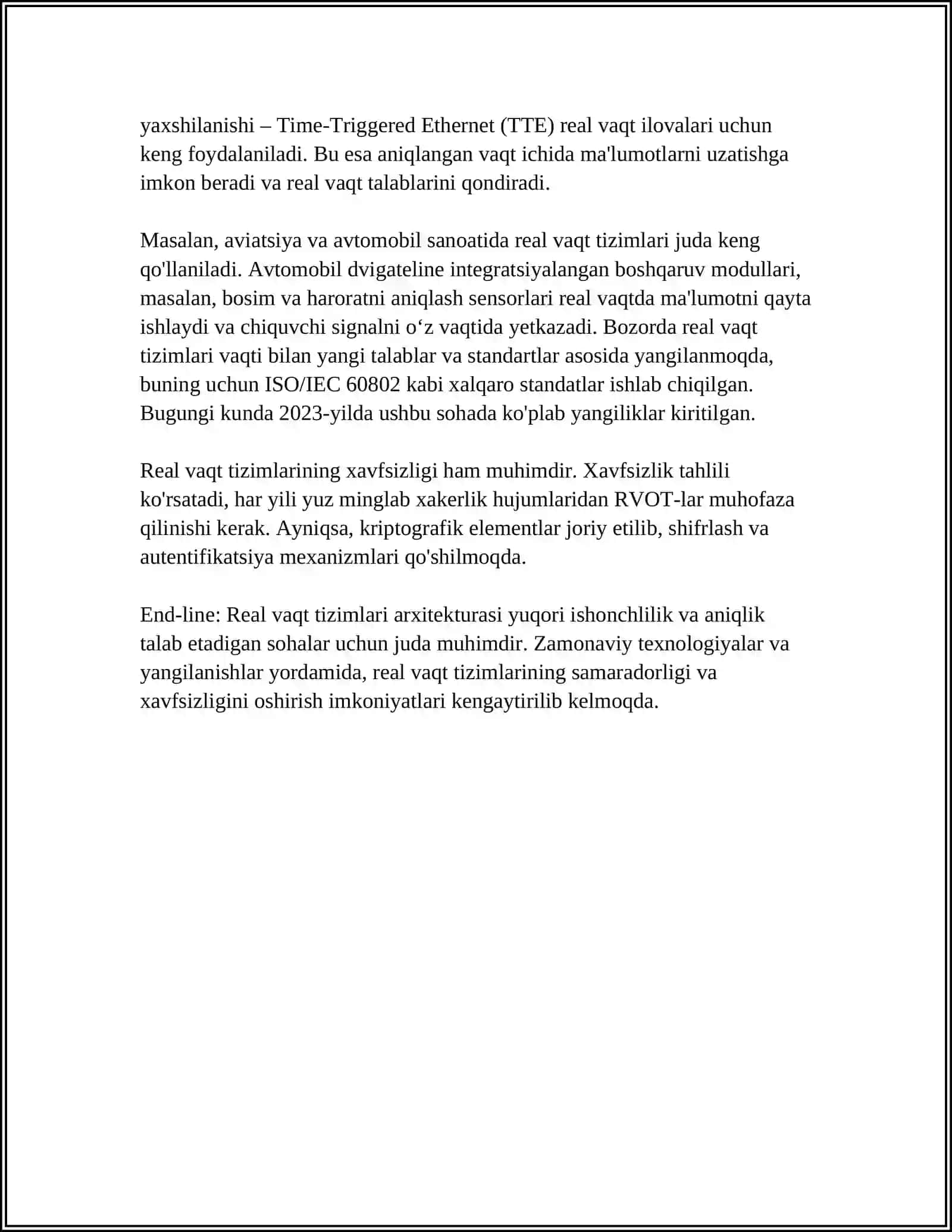 REAL VAQT REJIMIDA DASTURLASH TEXNIKALARI 4