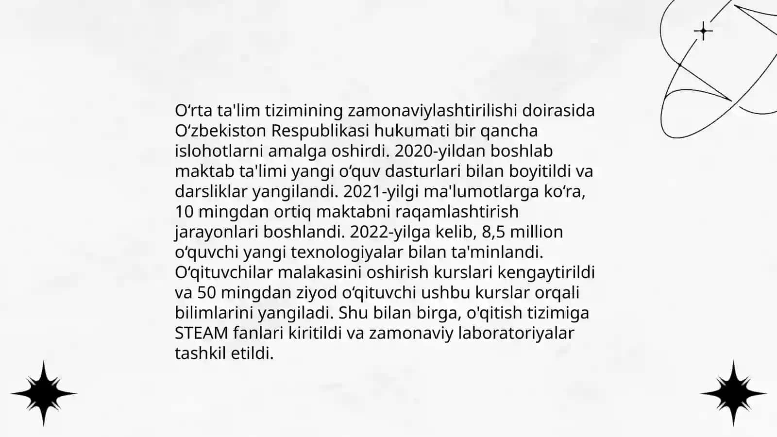 Maktabgacha ta'lim tizimi islohoti 4