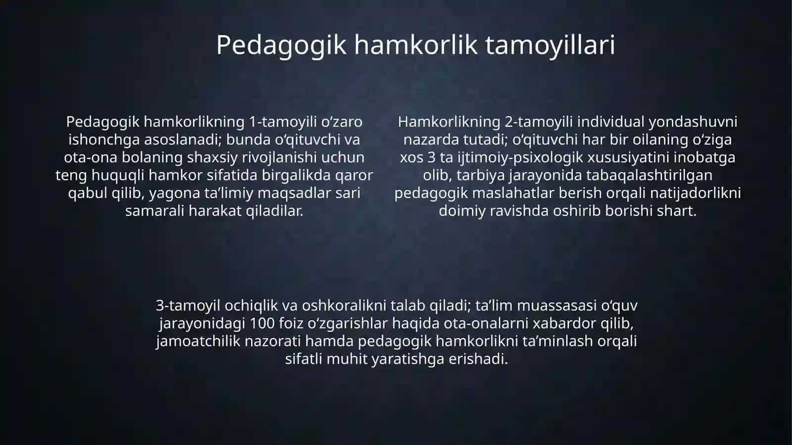Taʼlim muassasalaring ota-onalar va jamoatchilik bilan guruh tarzida ishlash shakllari 4