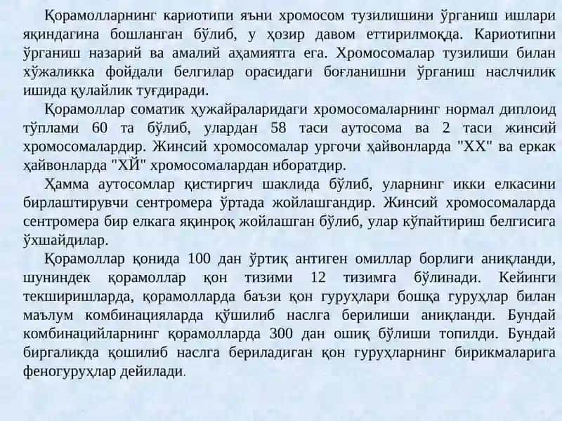 Хусусий генетика 4