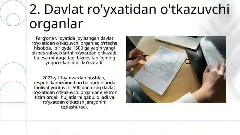 Tadbirkorlik subyektlarini davlat roʻyxatidan oʻtkazish 4