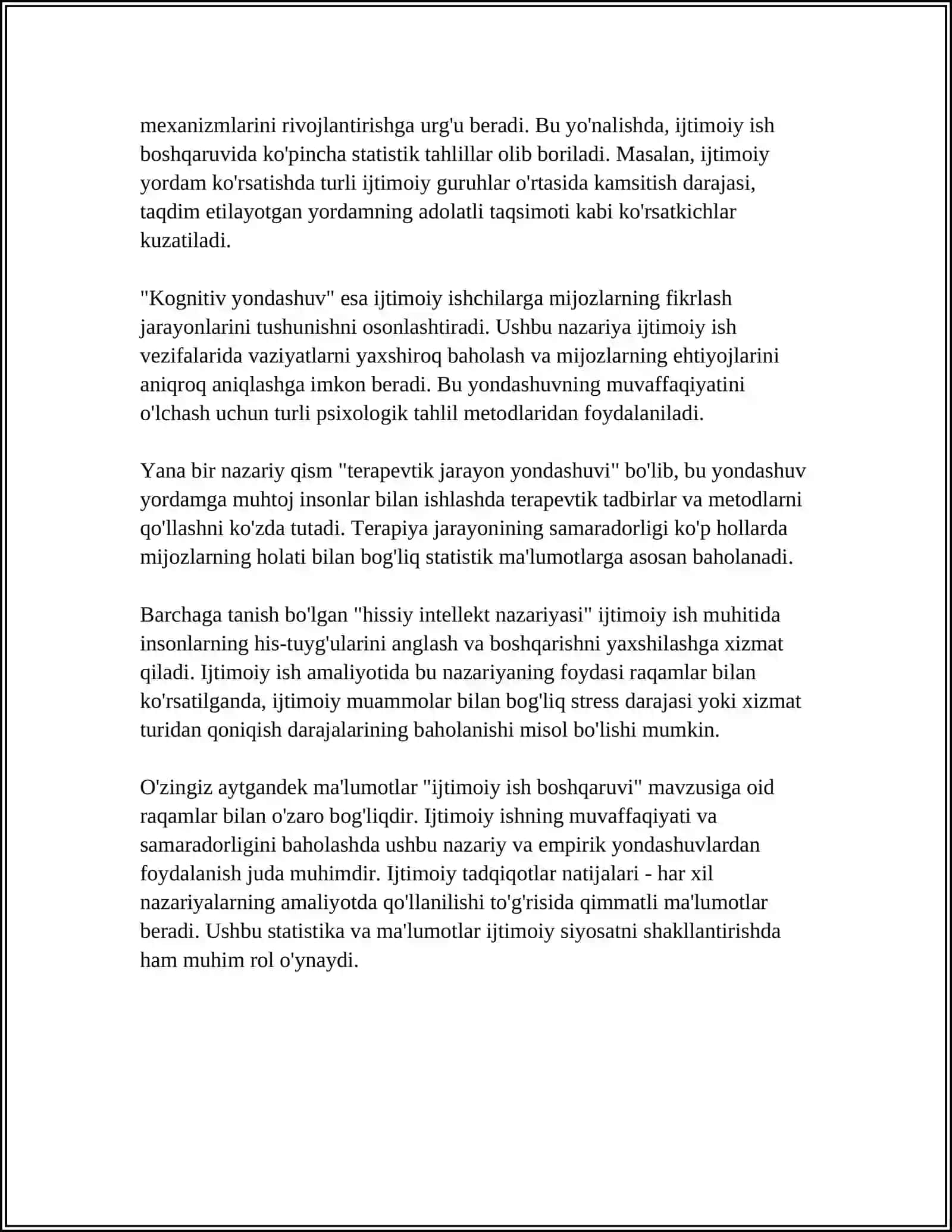 IJTIMOIY ISH BOSHQARUVIDA QO'LLANILADIGAN NAZARIY QARASHLAR 4