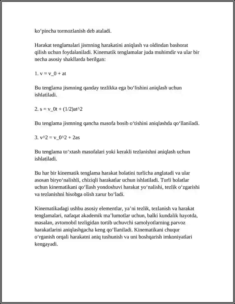 Fizikadan Mustaqil Ish Qilish 4