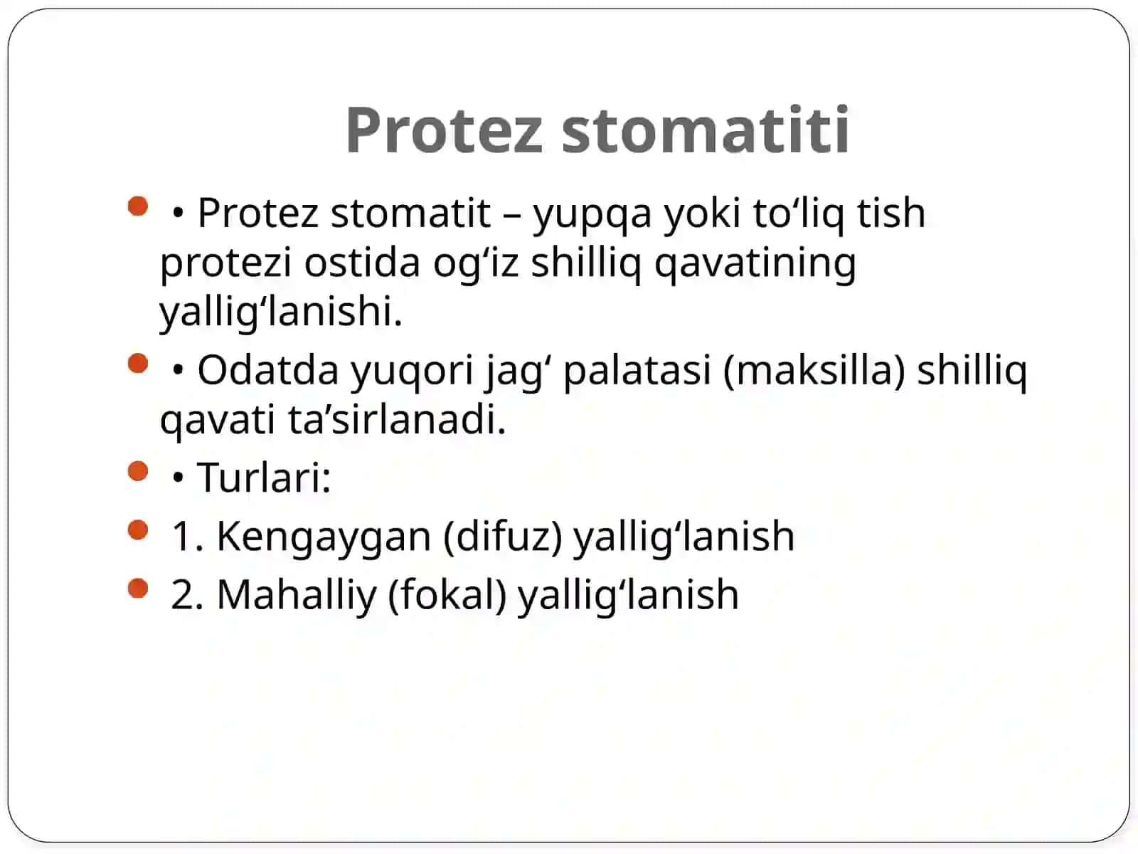Dekubital yara-protez stomatiti 4