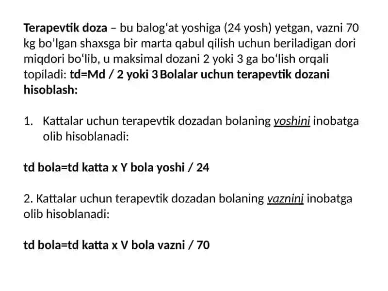 Dozalar.Retsept va uning tuzilishi 4