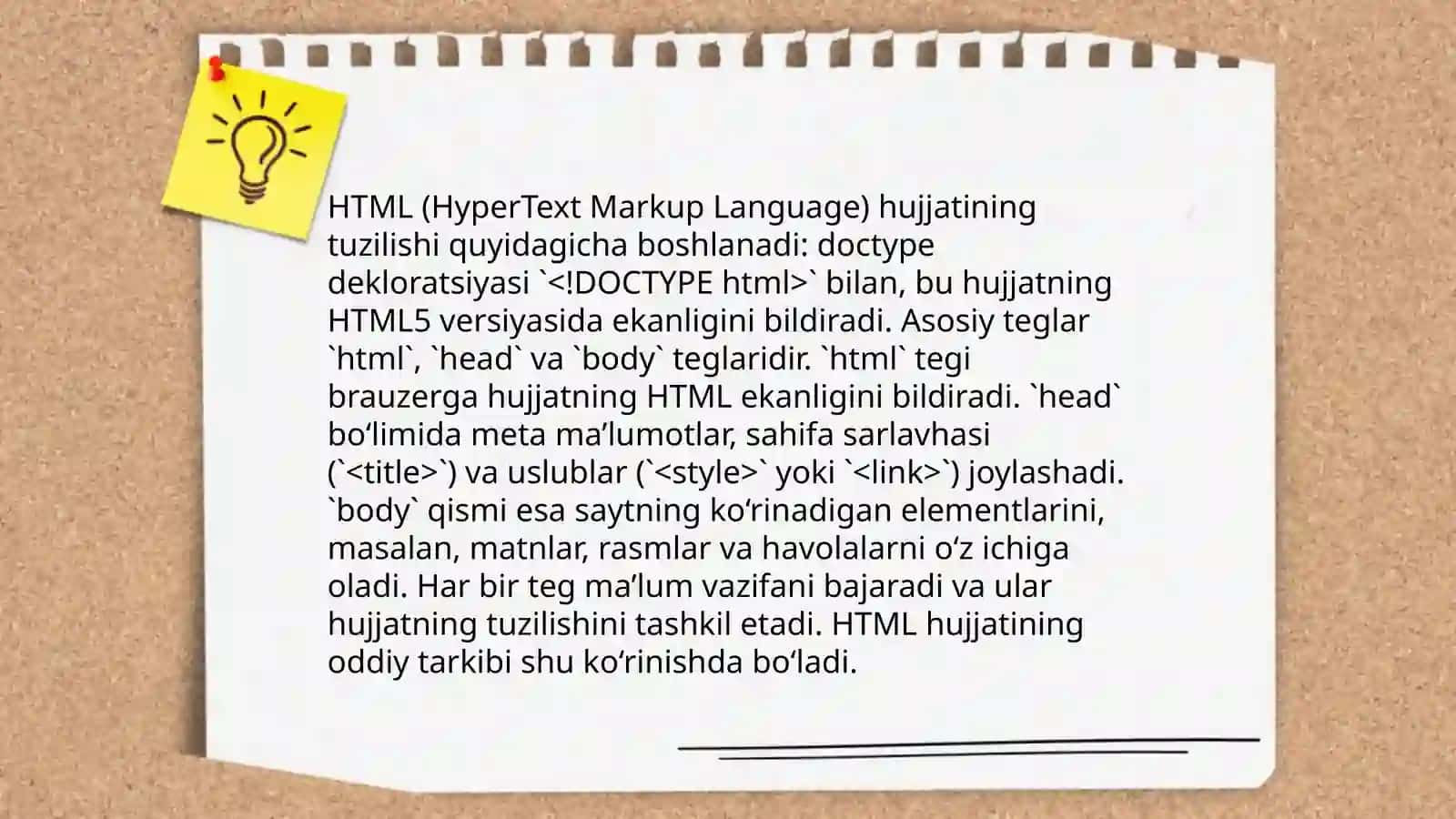 HTML formati va uning asosiy elementlari 4