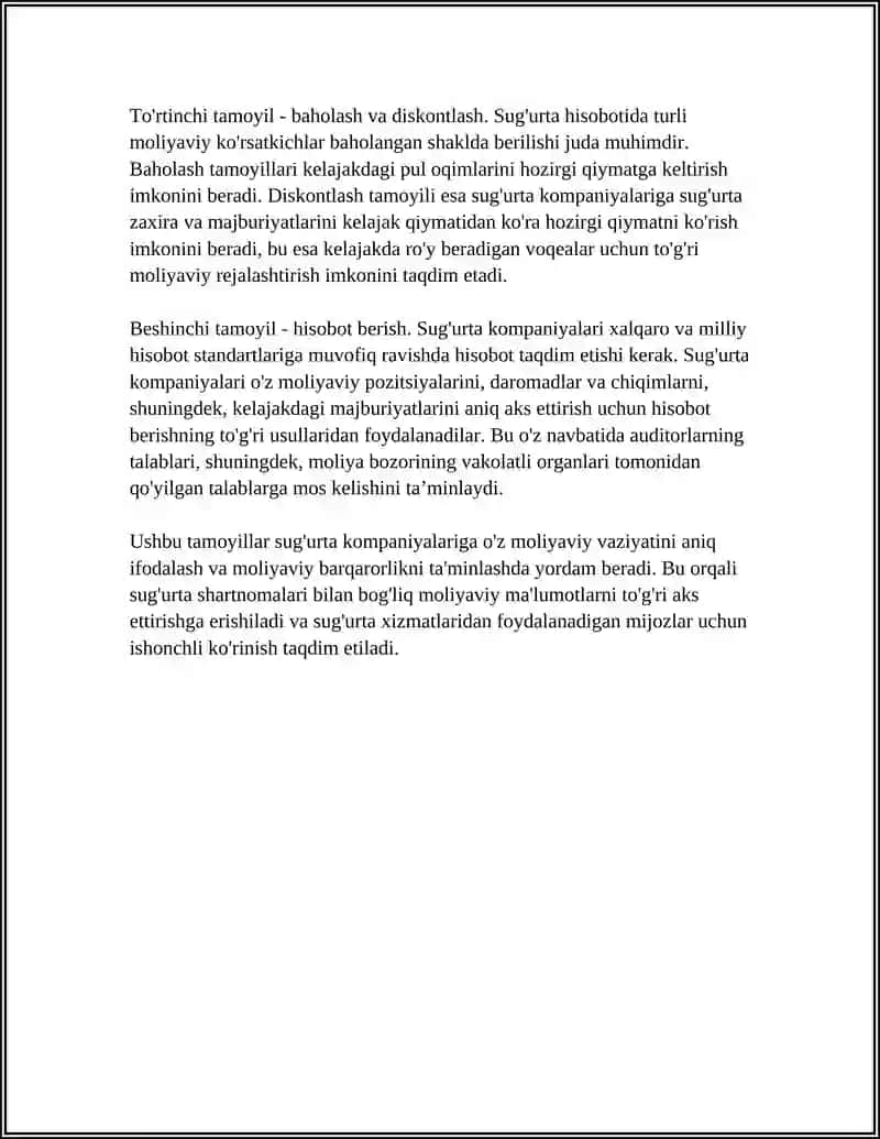 SUG‘URTA XIZMATLARINI KO‘RSATUVCHI SUB’EKTLARDA BUXGALTERIYA HISOBI 4