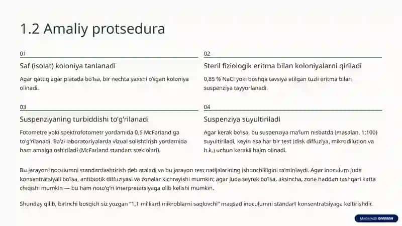 Mikroblarning antibiotikaga sezuvchanligini aniqlash 4