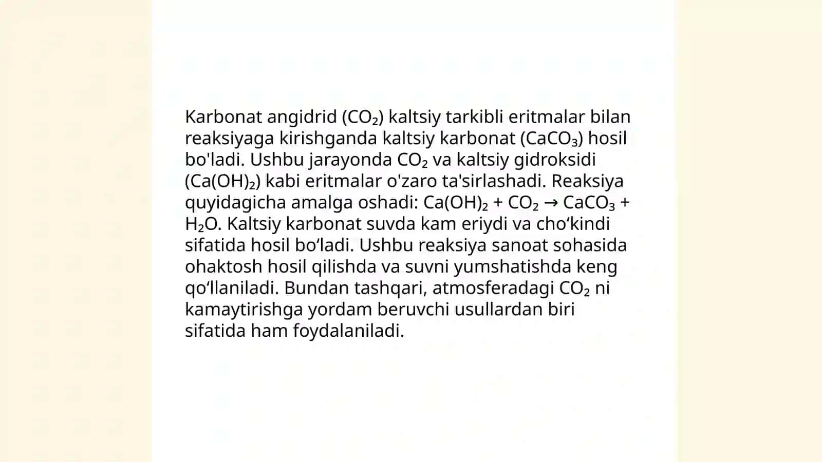Kalsinatsiyalangan soda ishlab chiqarishdagi karbonizatsiya boʻlimining nazariy asoslari 4