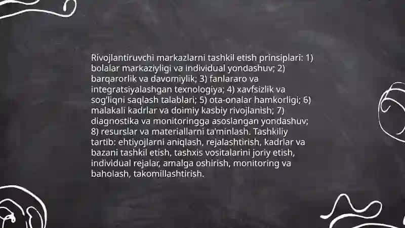 Rivojlantiruvchi markazlarni tashkil qilish texnologiyasi bolalarning maktabga tayyorligini tashxislash usullari 4