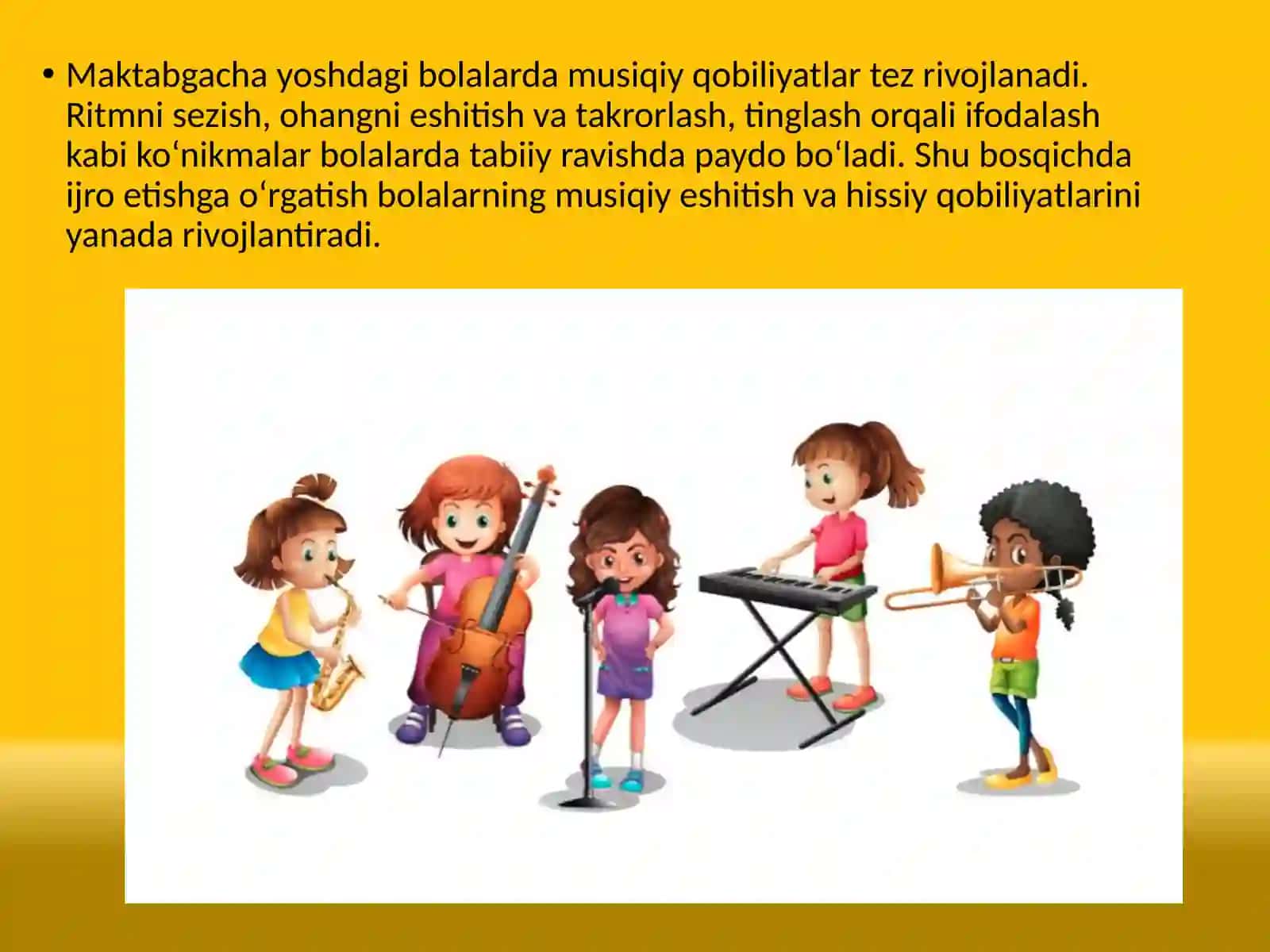 Bolalarnimusiqiycholg’ulardaijrogao‘rgatish 4