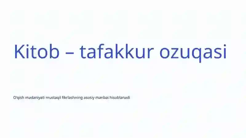 Mustaqil Fikrlashni Rivojlantirish 4
