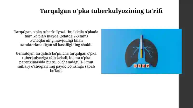 O‘pkaning tarqoq tuberkulyozi 4