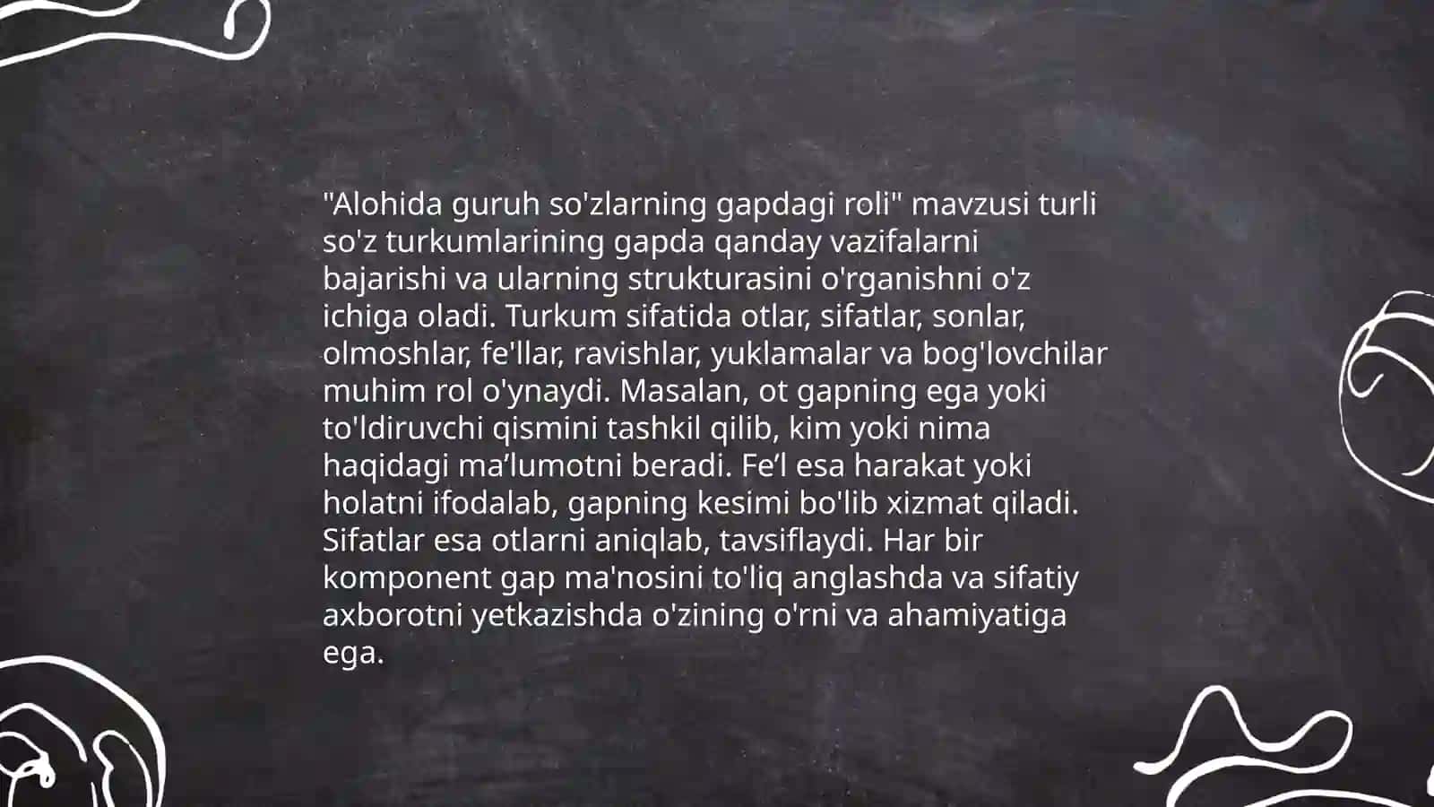 O'zbek tilida alohida guruh so'zlarining xususiyatlari 4
