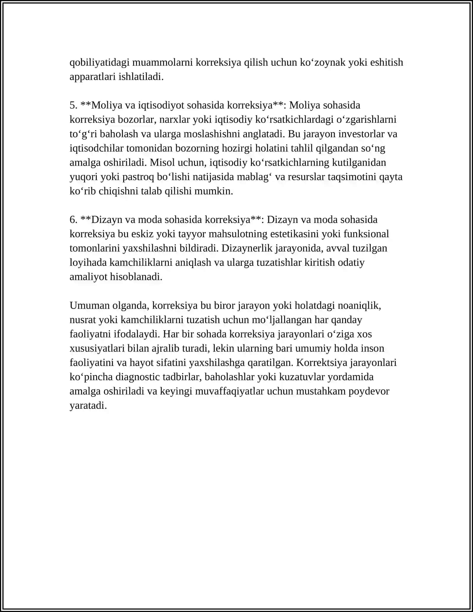 KORREKSIYA TUSHUNCHASI VA UNING PSIXOLOGIK TADQIQOTLARDA OʻRNI. SPIRMEN KORRELATSIYASI 4