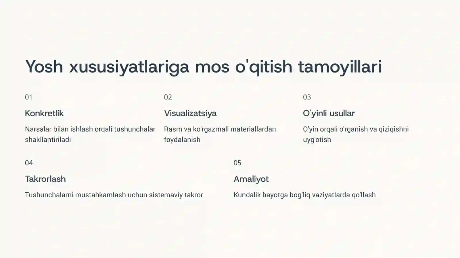 Bolalarda elementar matematik tasavvurlarini shakllantirish 4
