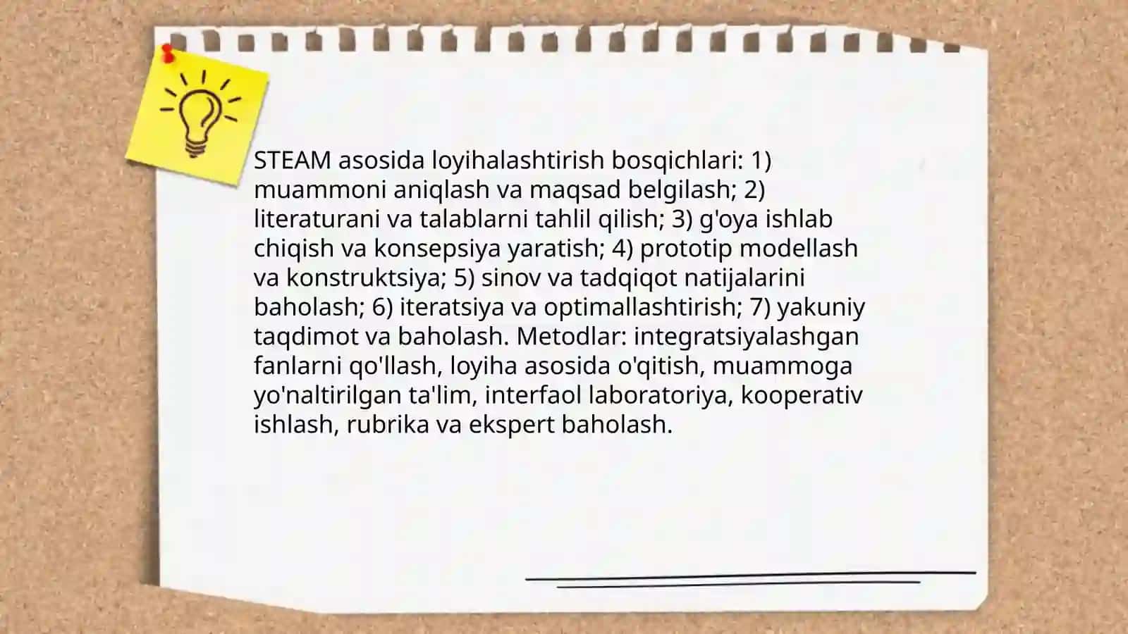 STEAM ta'lim texnologiyasi va loyihalashtirish 4